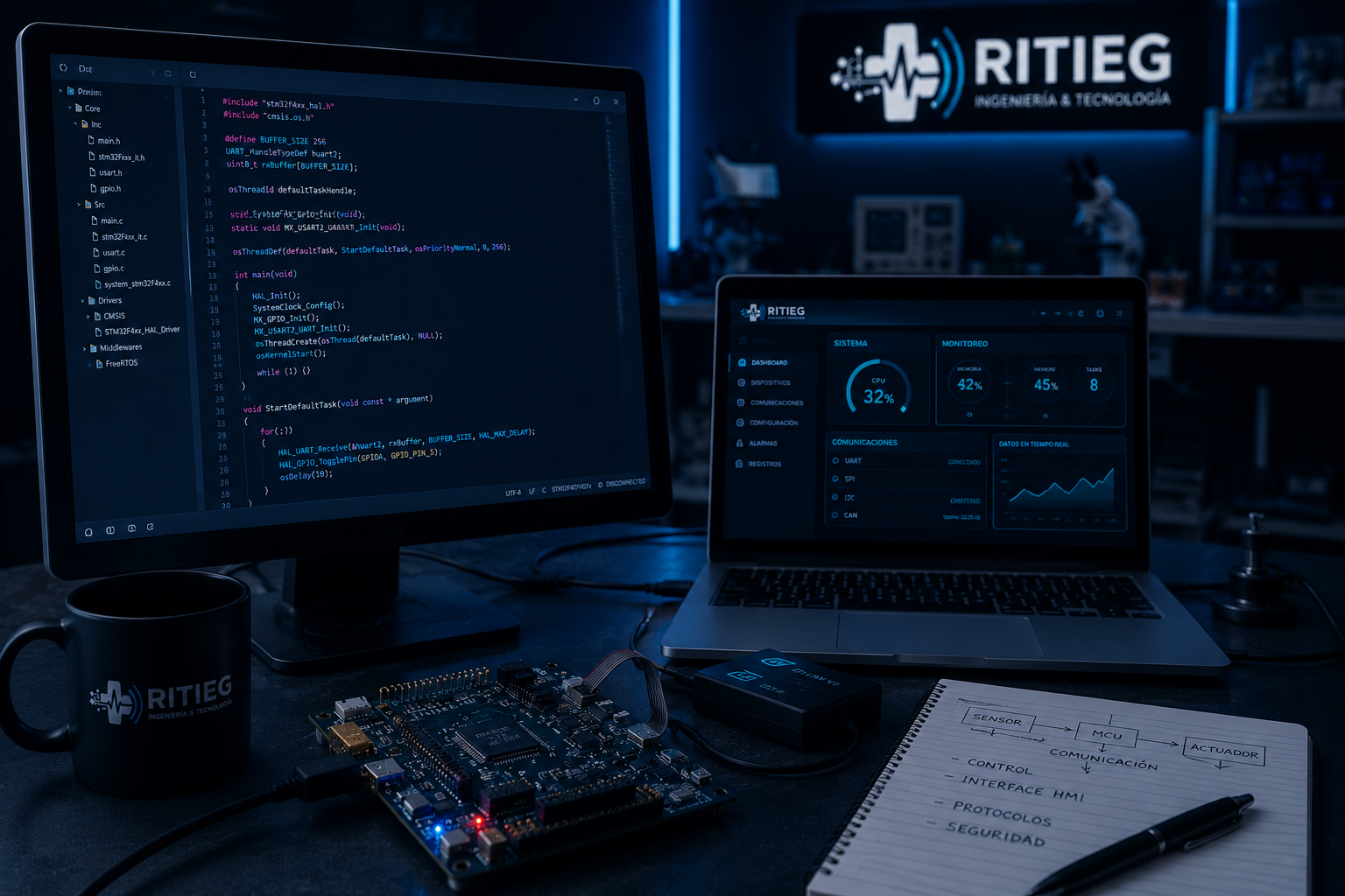 Desarrollo de software y firmware